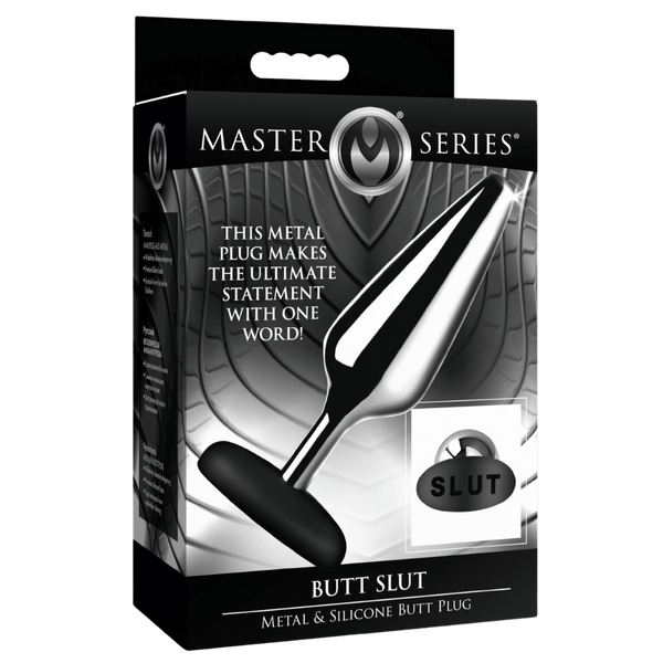 Butt Slut Metal & Silicone Butt Plug Xr Brands
