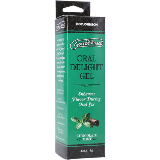 Oral Delight Gel - Chocolate Mint - 4 Oz. Doc Johnson