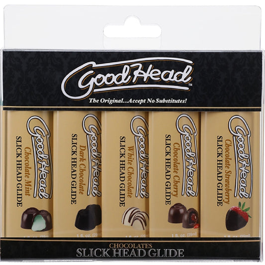 Slick Head Glide Chocolates - 5 Pack Doc Johnson