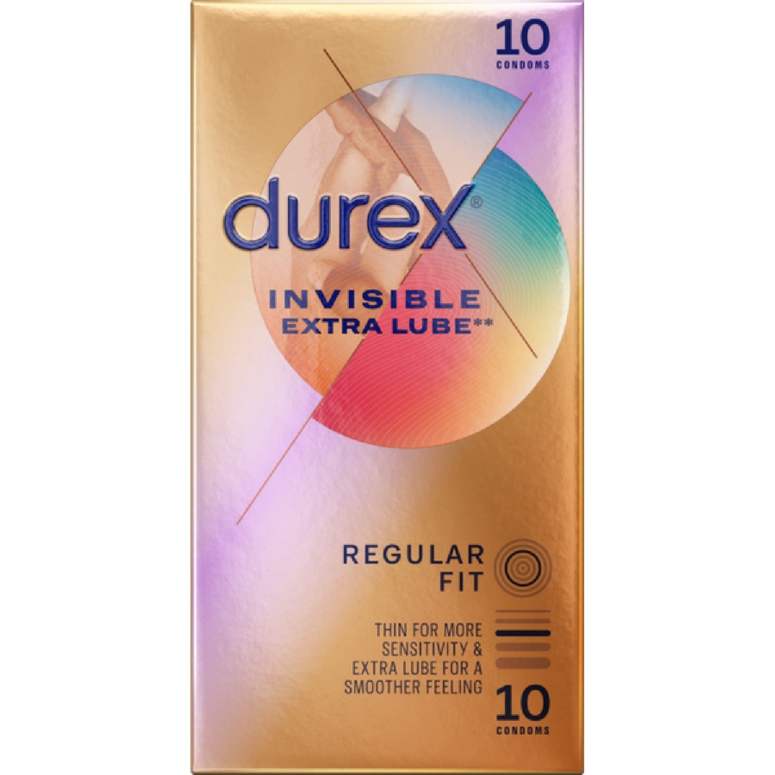 Invisible - Extra Lube 10's Durex