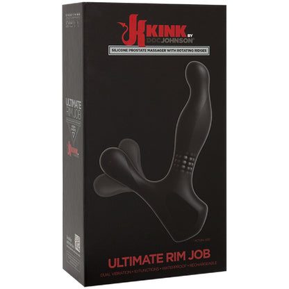 Ultimate Rim Job - Silicone Prostate Massager With Rotating Ridges Doc Johnson