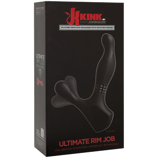 Ultimate Rim Job - Silicone Prostate Massager With Rotating Ridges Doc Johnson