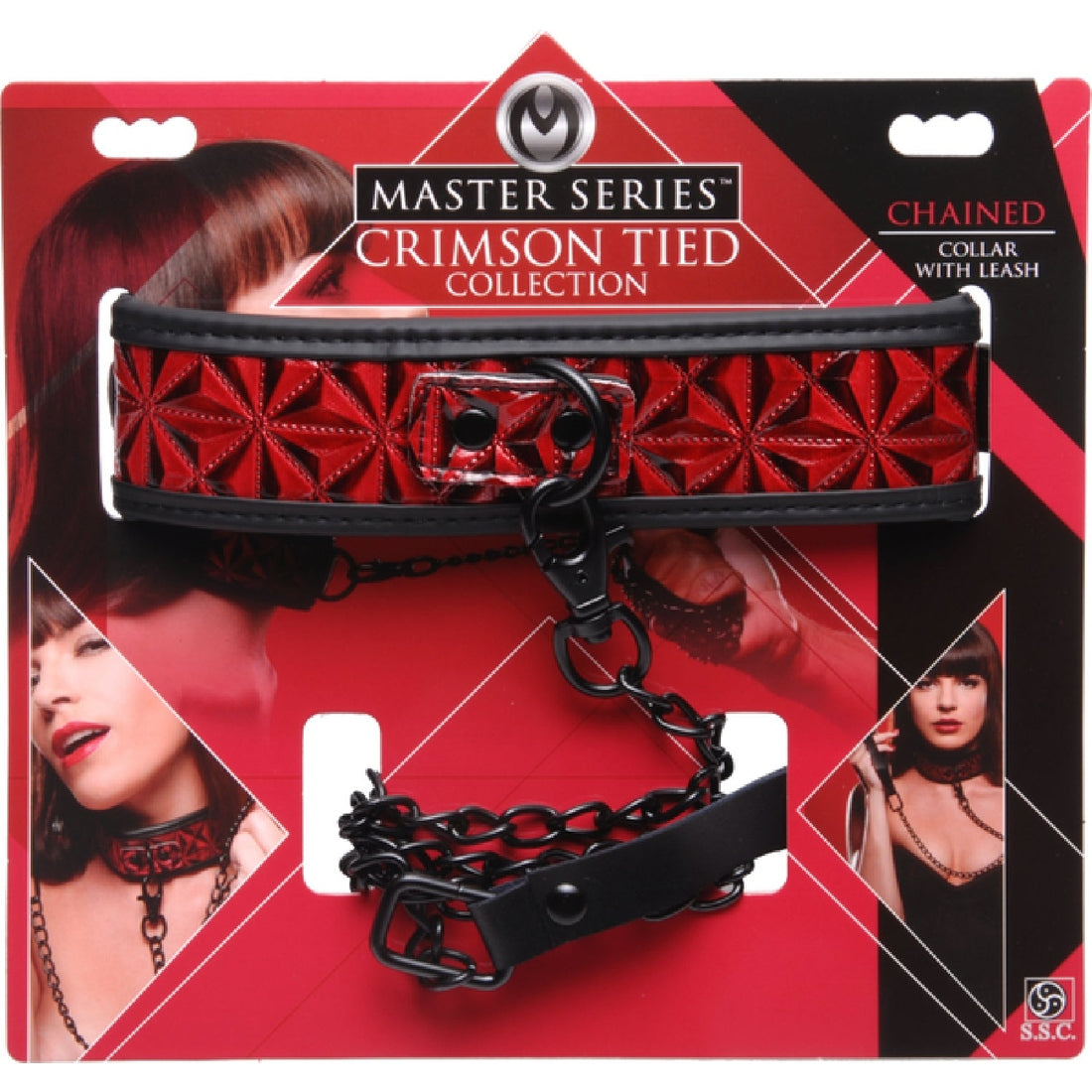 Crimson Tied Collar With Leash Xr Brands