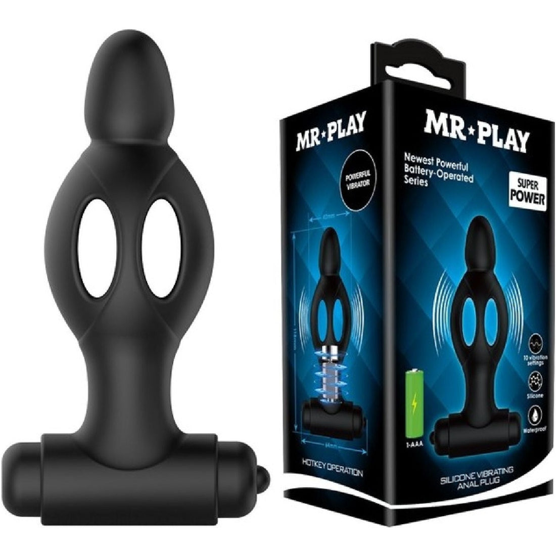 Silicone Vibrating Anal Plug Pretty Love