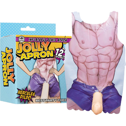 Jolly Apron - 12" Inflatable Penis Excellent Power