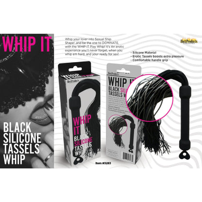 Whip It! Black Tassel Silicone Tassels Whip Hott Products Unlimited