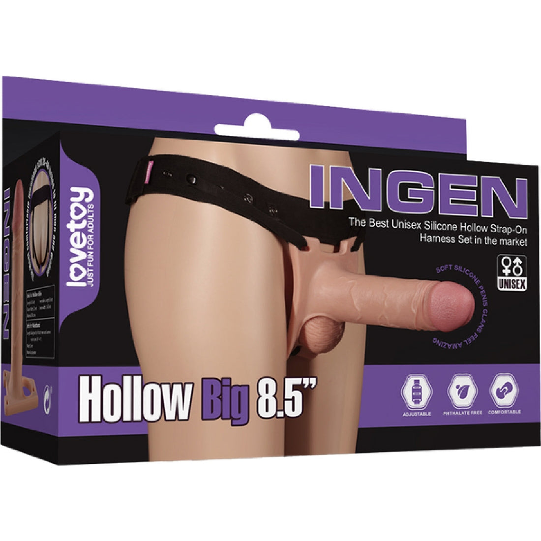 Hollow Big 8.5" Strap-on Lovetoy