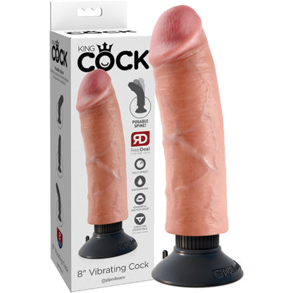 8" Vibrating Cock Pipedreams