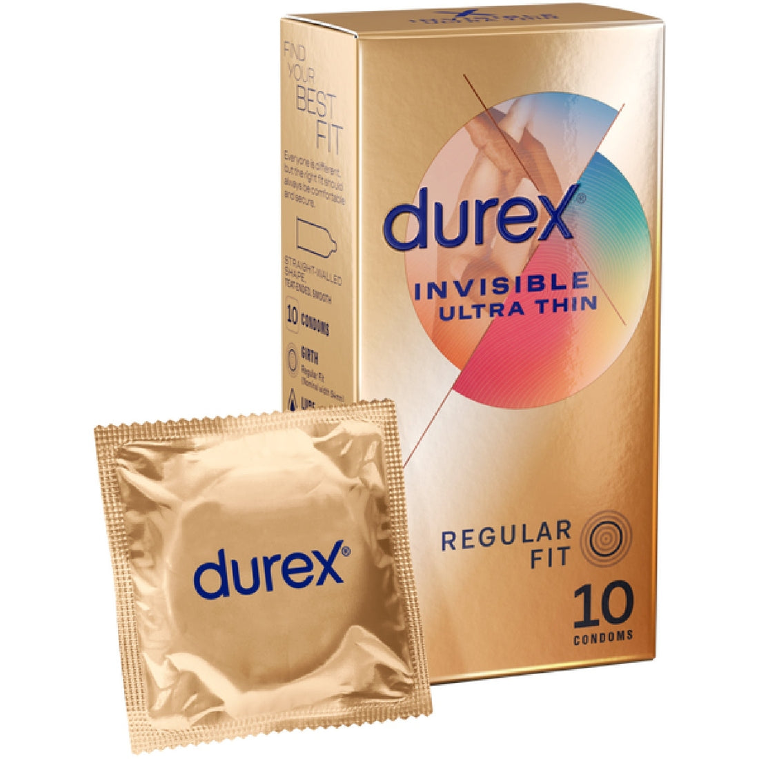 Invisible - Regular Fit 10's Durex