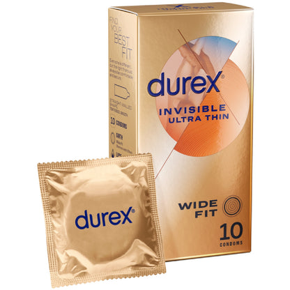 Invisible - Wide Fit 10's Durex