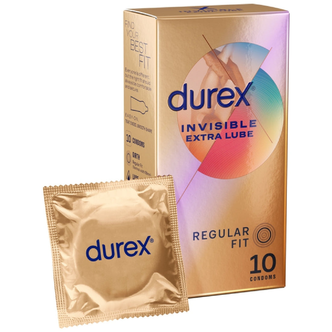 Invisible - Extra Lube 10's Durex