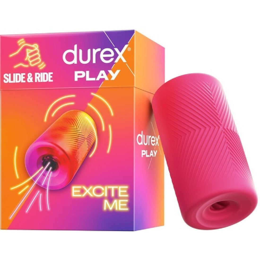 Play Slide & Ride Textured Masturbation Sleeve Durex