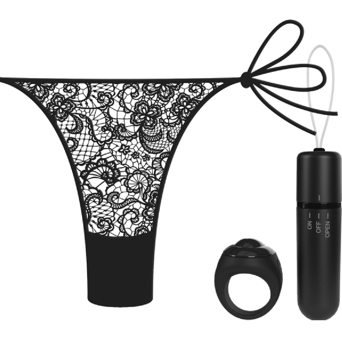 Vibrating Panty Set W/ Remote Ring 4t High Pitch Treble Screaming O