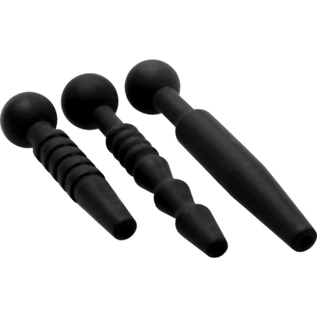 Dark Rods 3 Piece Silicone Penis Plug Set Xr Brands