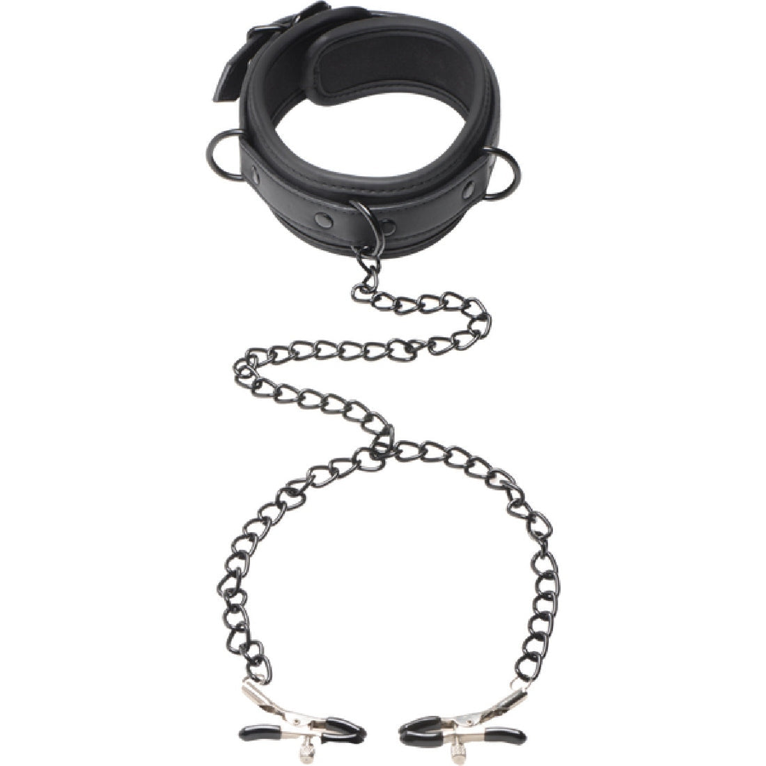 Collared Temptress Collar With Nipple Clamps Xr Brands