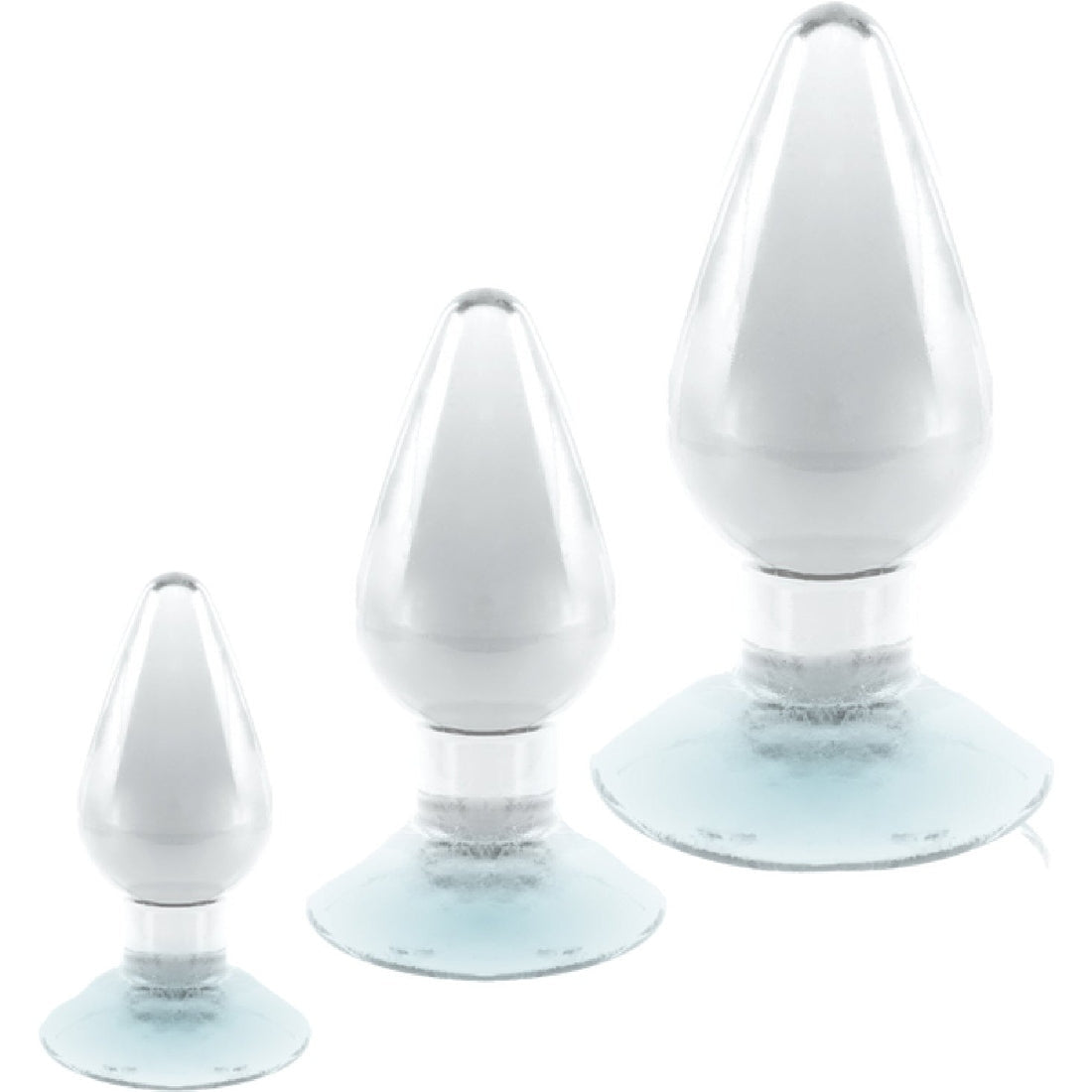 3 In 1 Anal Plug Kit Set - Clear Excellent Power