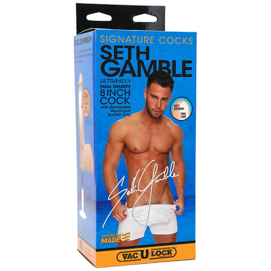 Seth Gamble 8" Ultraskyn Cock With Removable Vac-u-lock Suction Cup Doc Johnson