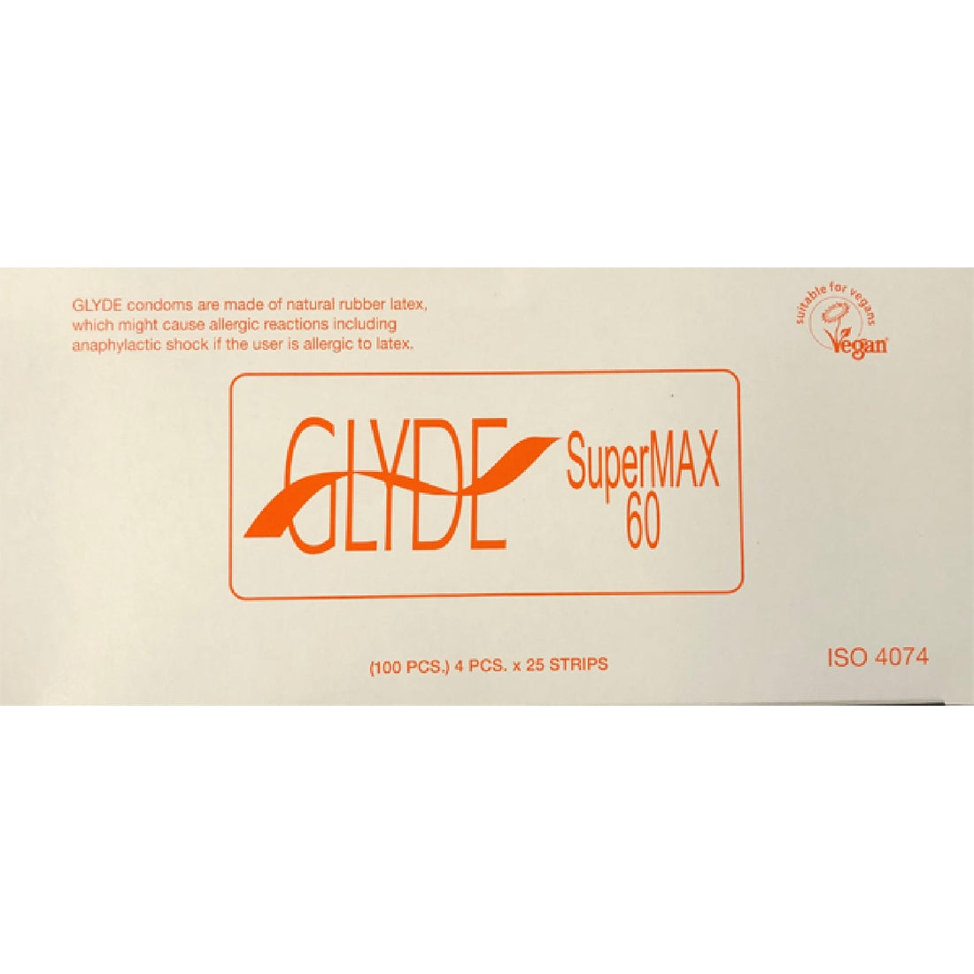 Glyde Condom - Supermax 60mm Bulk 100's Glyde