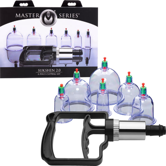 Sukshen 6 Piece Cupping Set With Acu-Points Xr Brands