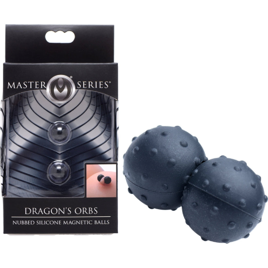 Dragon's Orbs Nubbed Silicone Magnetic Balls Xr Brands