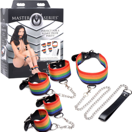 Kinky Pride Rainbow Bondage Set Xr Brands