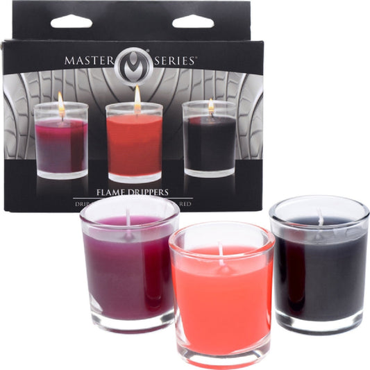 Flame Drippers Candle Set Designed For Wax Play Xr Brands