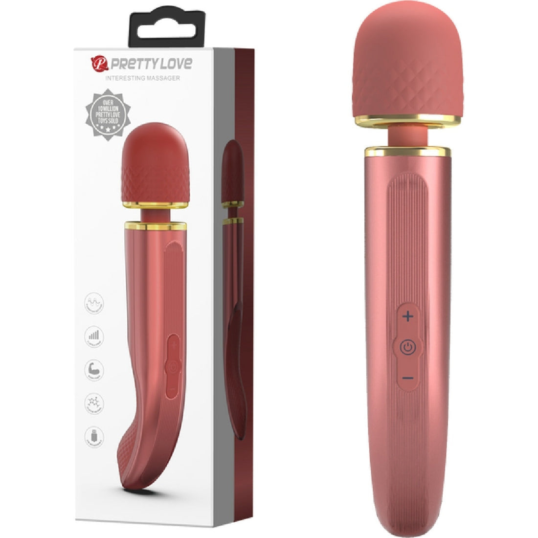 Rechargeable Charming Massager Plus 11.4" Pretty Love