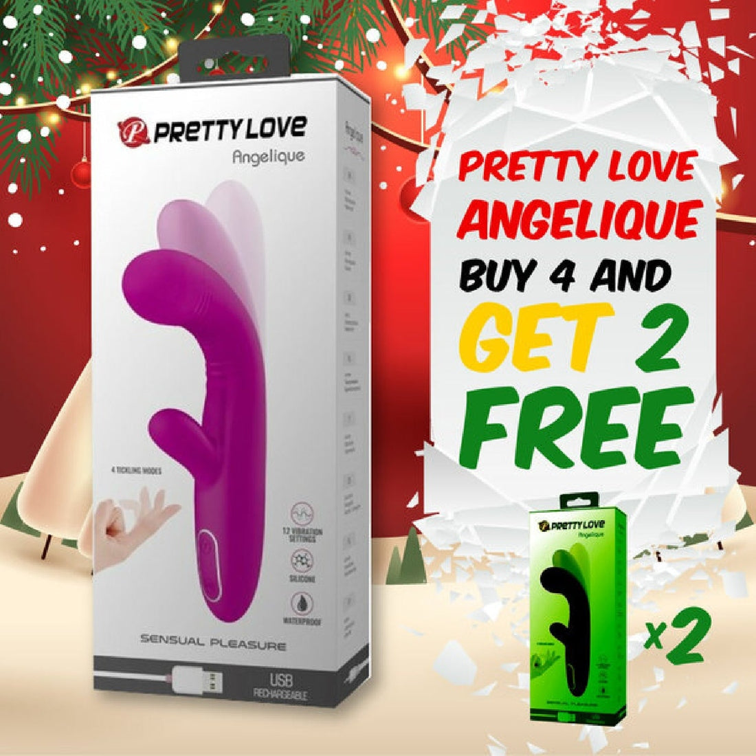 Rechargeable Angelique - 6 Pack Pretty Love