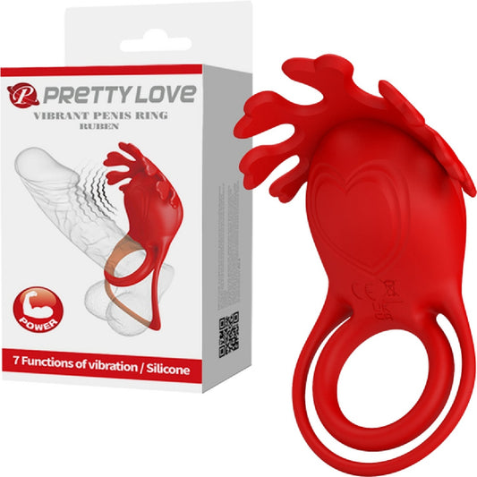 Rechargeable Vibrating Cock Ring Ruben Pretty Love