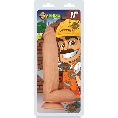 Tradie Dildo - Peppie 11" Flesh Celebrity Knights