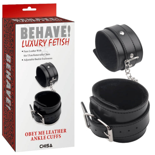 Obey Me Leather Ankle Cuffs Chisa