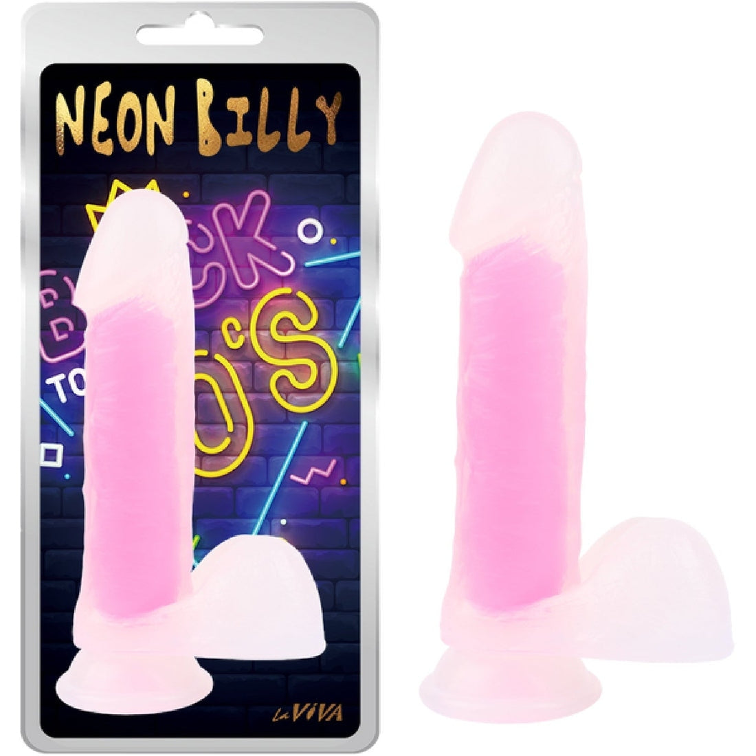 Neon Billy 7.6" Plus Free Clean Vibe Laviva