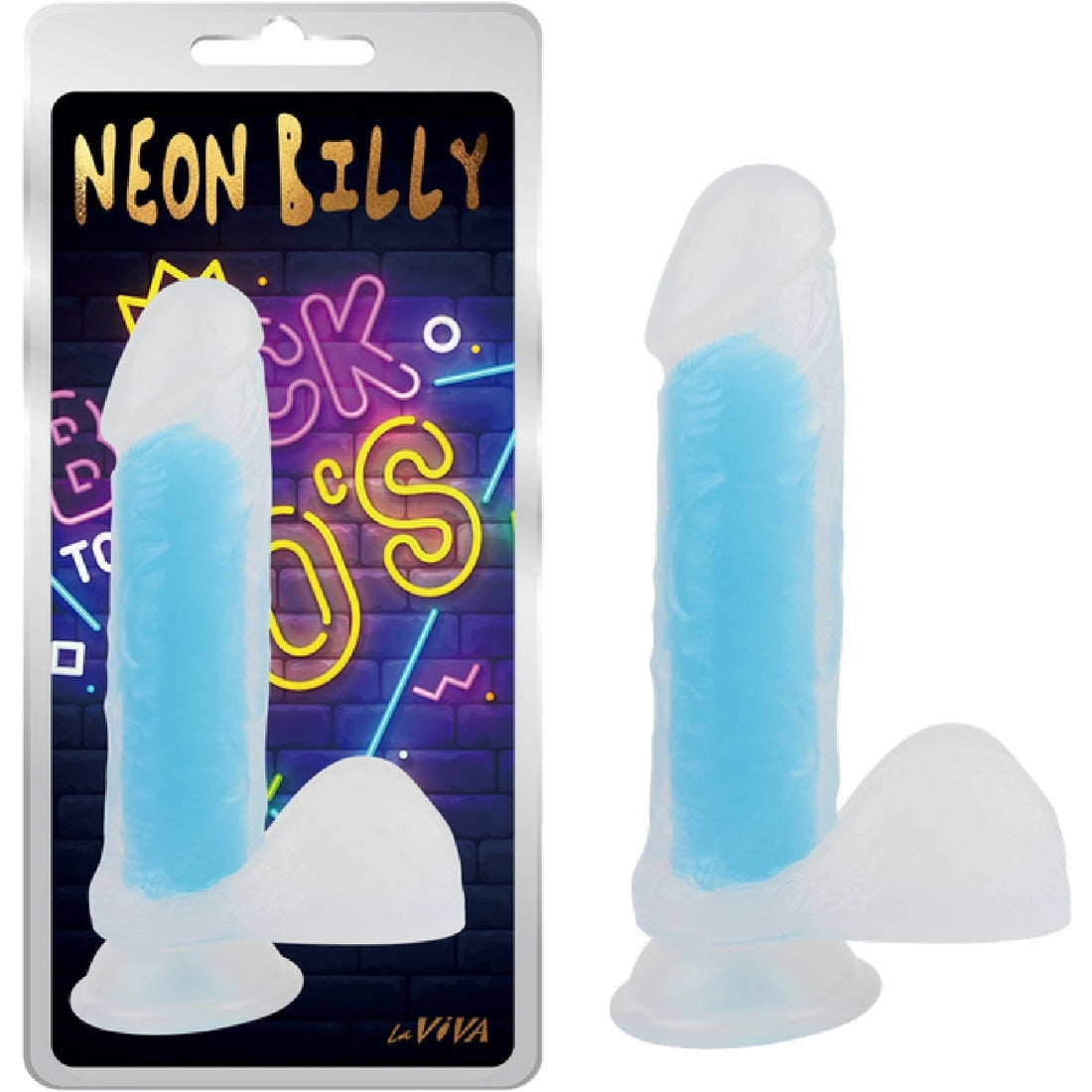 Neon Billy 7.6" Plus Free Clean Vibe Laviva