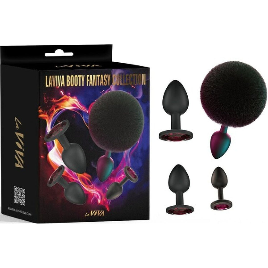 Booty Fantasy 4 Piece Diamond Butt Plug Collection Laviva