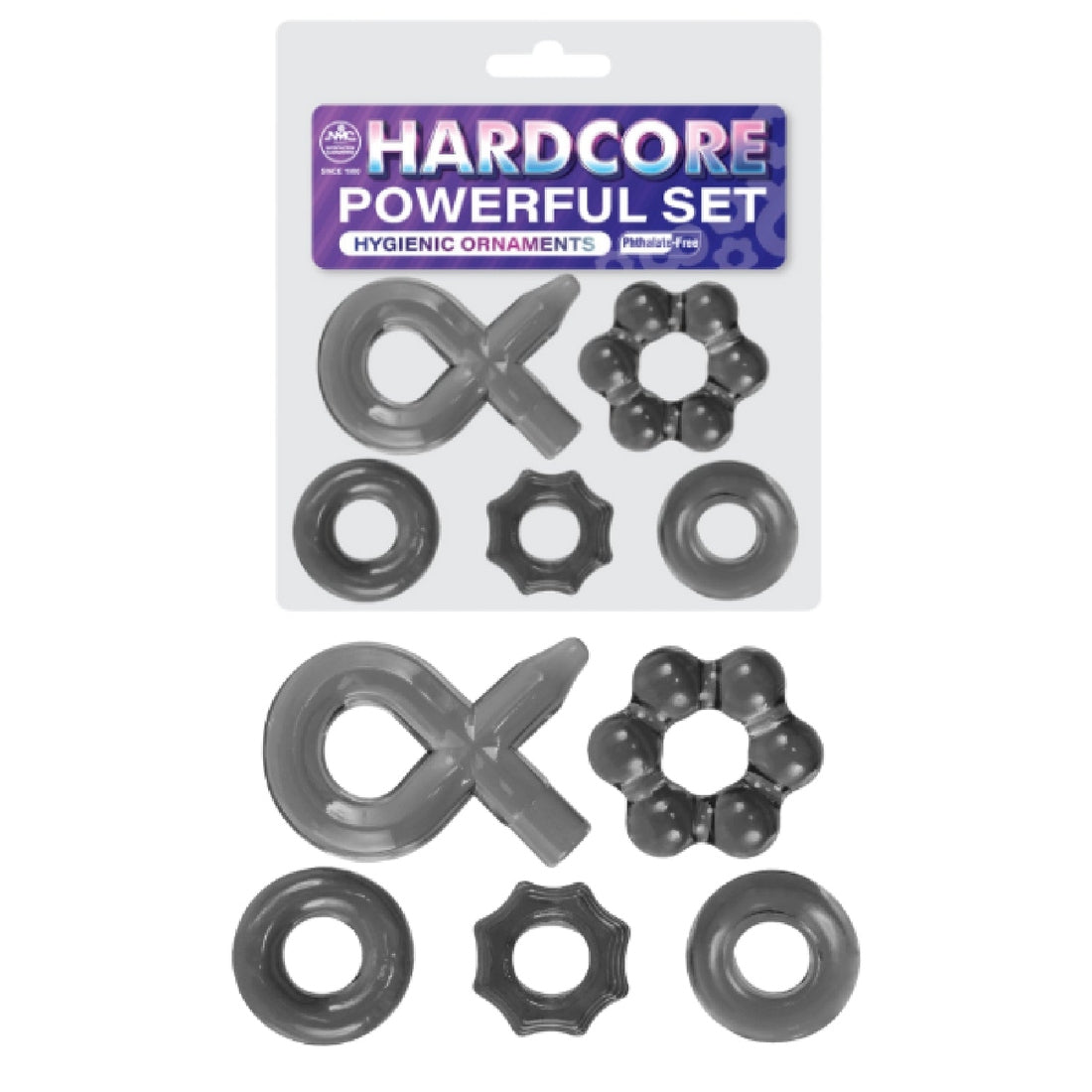 Hardcore Powerful Cockring Set Excellent Power