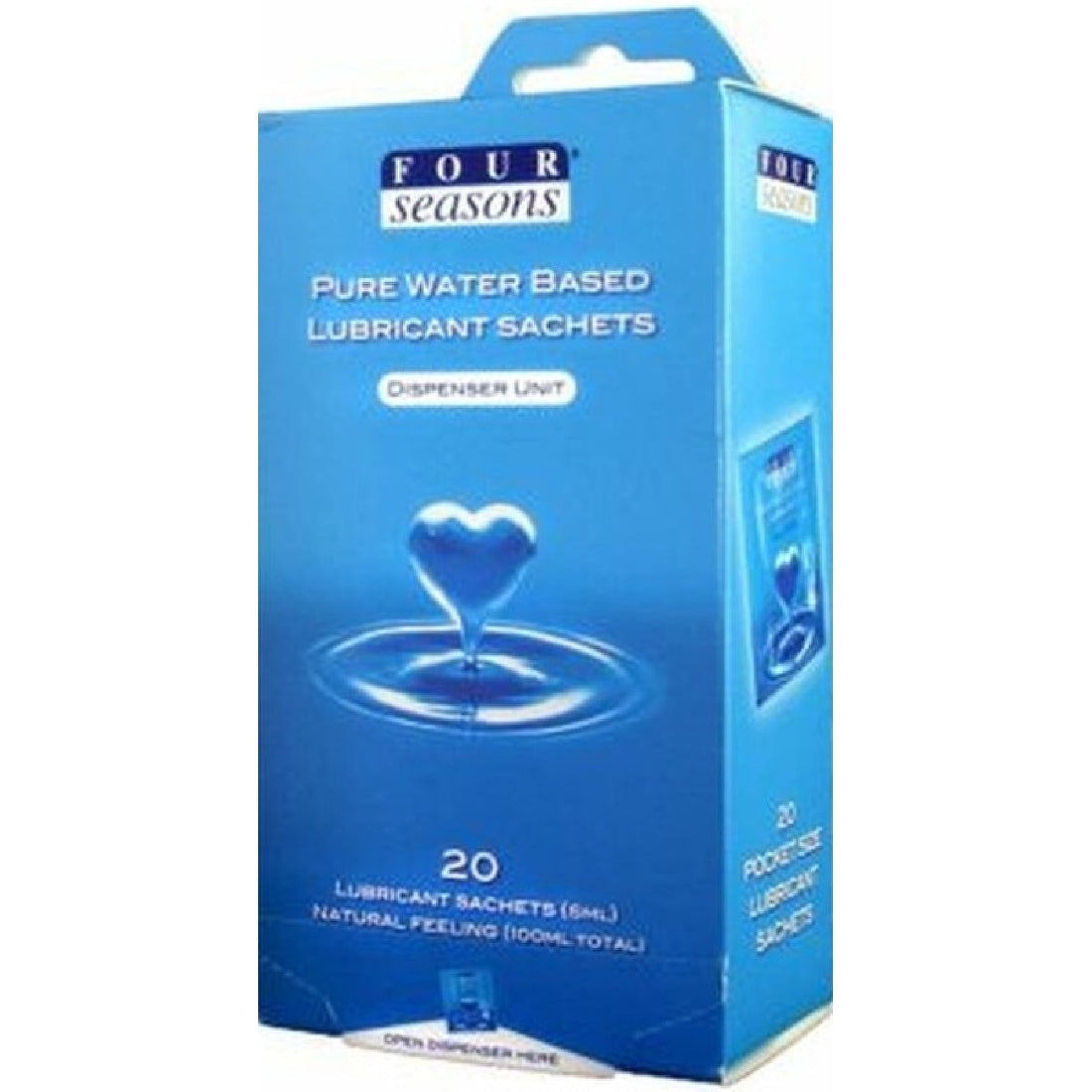 20PK Water Based Lube Sachets Four Seasons