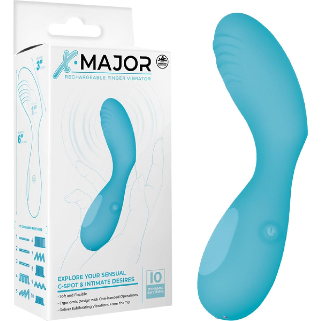 Rechargeable Finger Vibrator Excellent Power