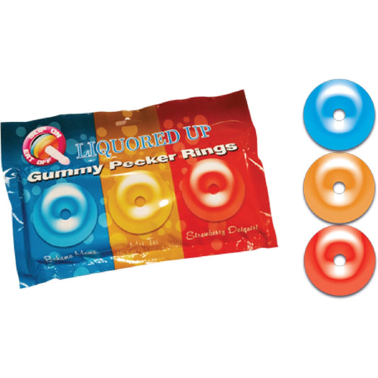 Liquored Up Pecker Gummy Rings Hott Products Unlimited