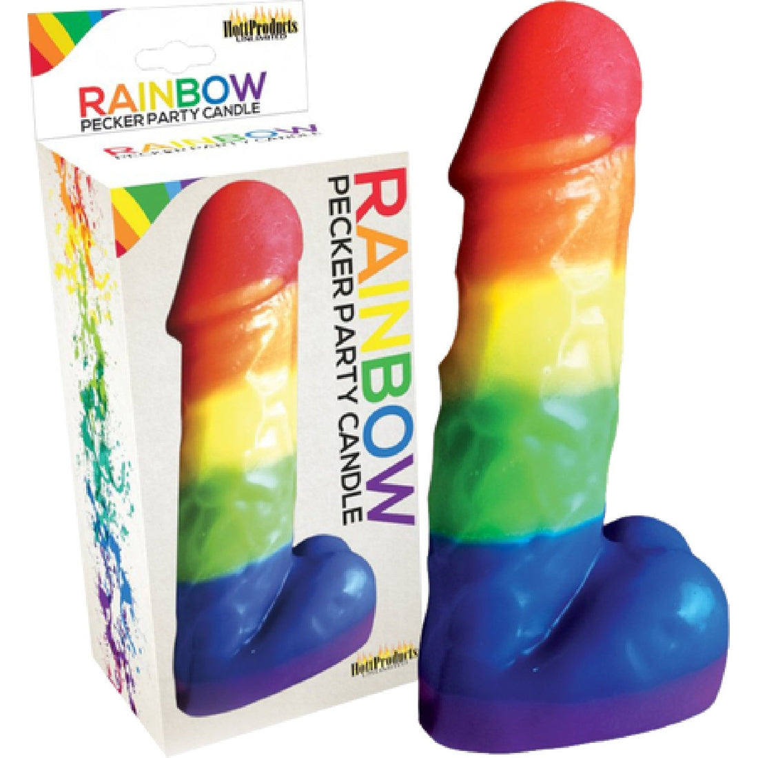 Rainbow Pecker Party Candle Hott Products Unlimited