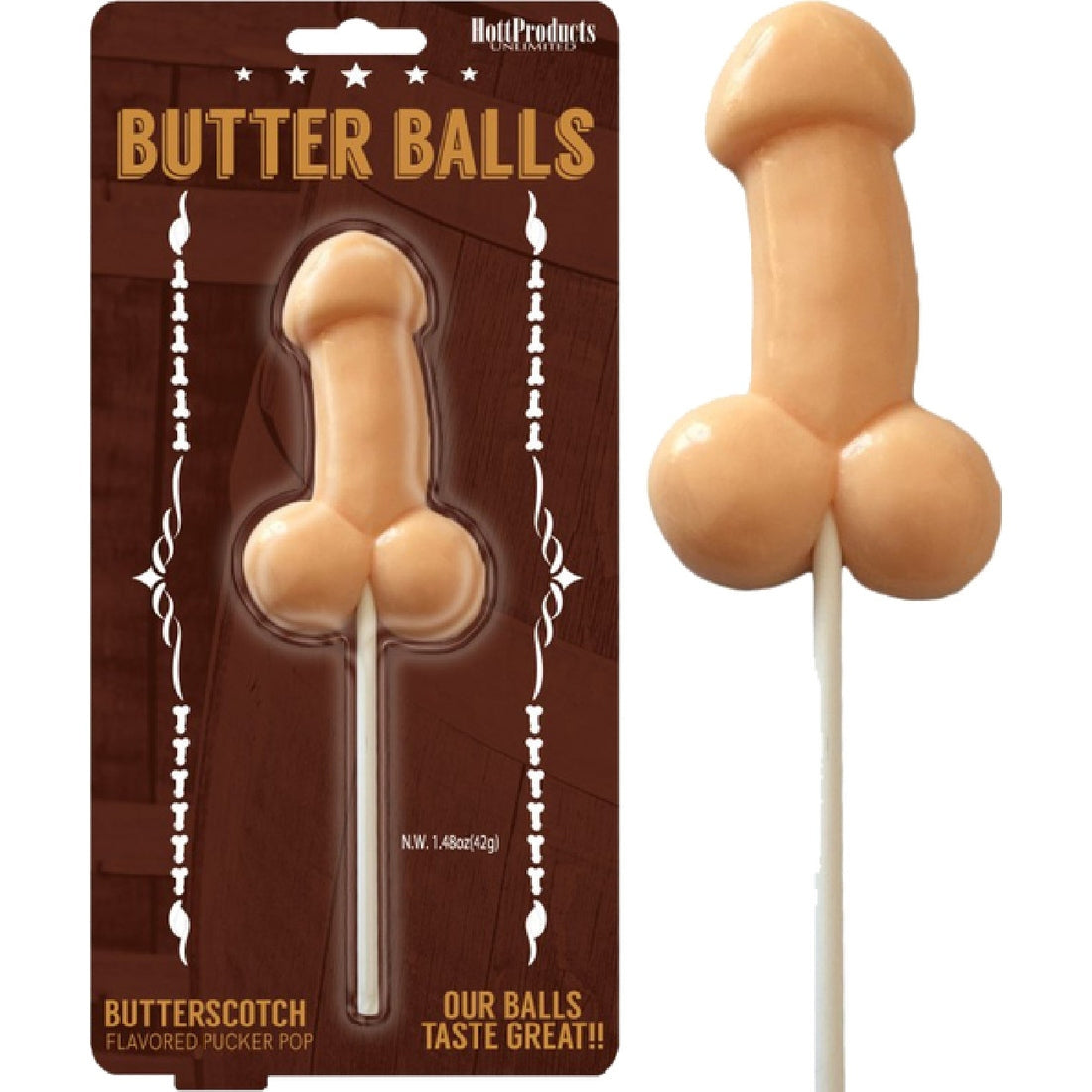 Butterballs Butterscotch Pecker Pop Hott Products Unlimited