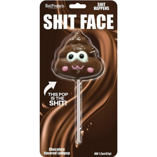 Shit Face Chocolate Lollipop Hott Products Unlimited