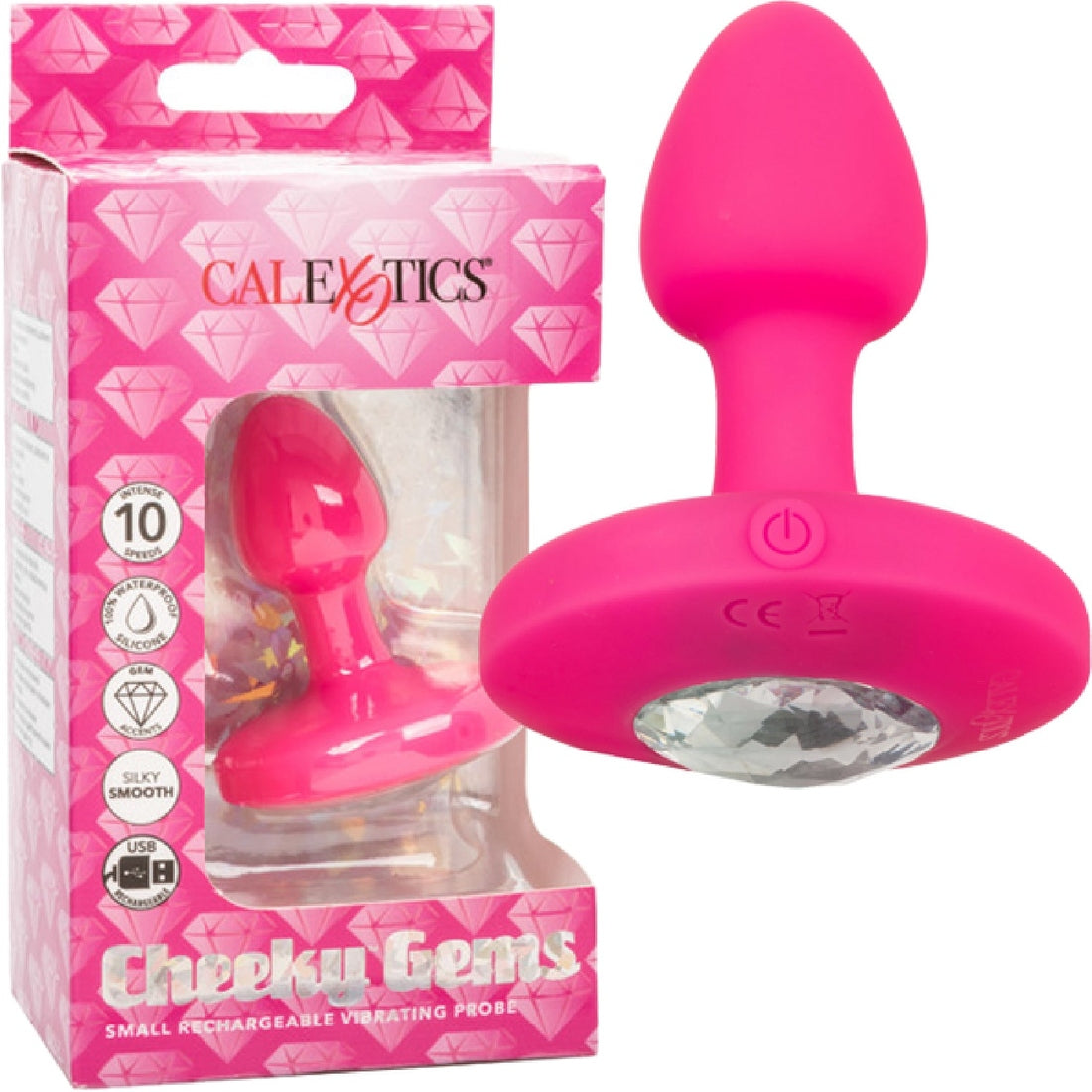 Cheeky Gems Small Rechargeable Vibrating Probe California Exotic Novelties