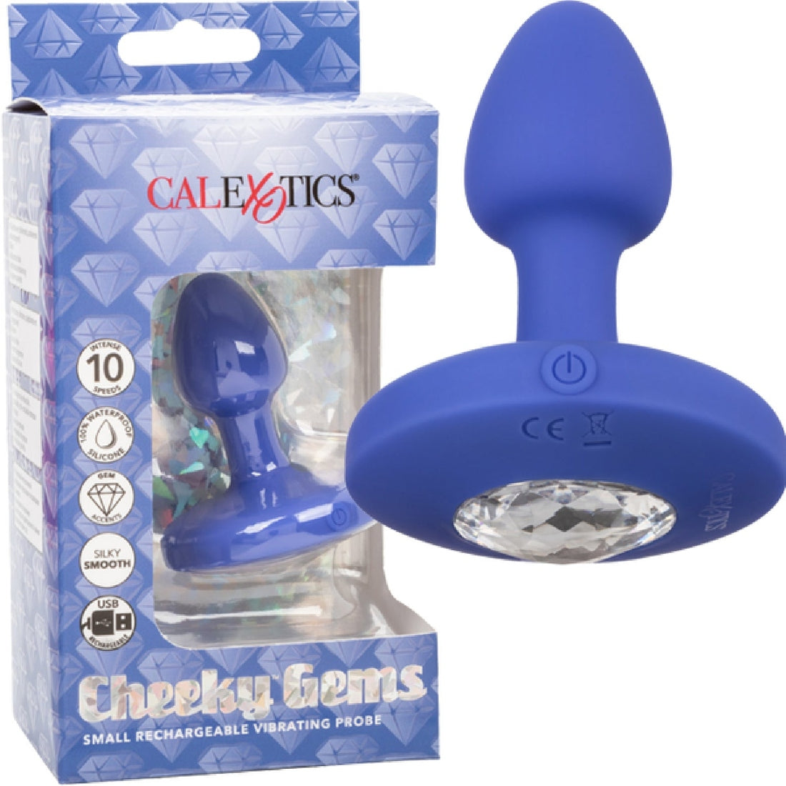 Cheeky Gems Small Rechargeable Vibrating Probe California Exotic Novelties