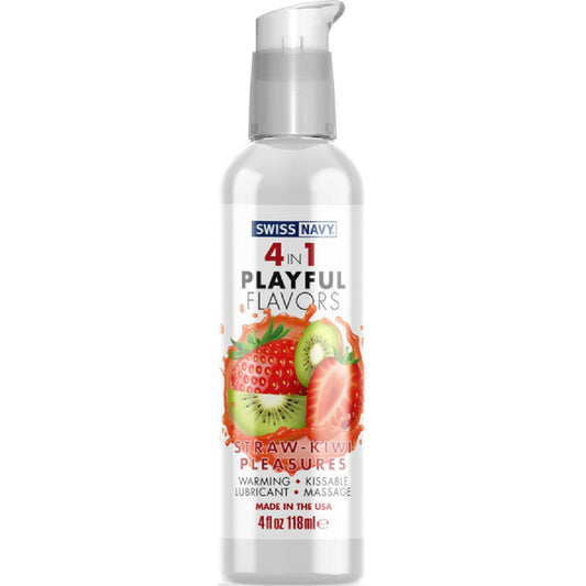 4 In 1 - Playful Flavors 118ml - Strawberry Kiwi Swiss Navy