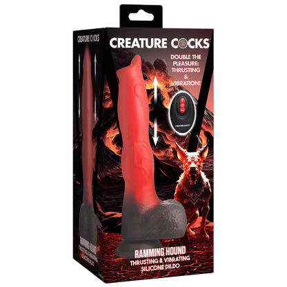 Ramming Hound Thrusting & Vibrating Silicone Dildo Xr Brands