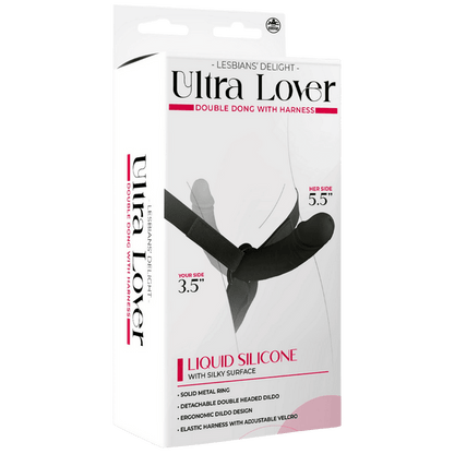 Ultra Lover - Double Dong with Harness Excellent Power