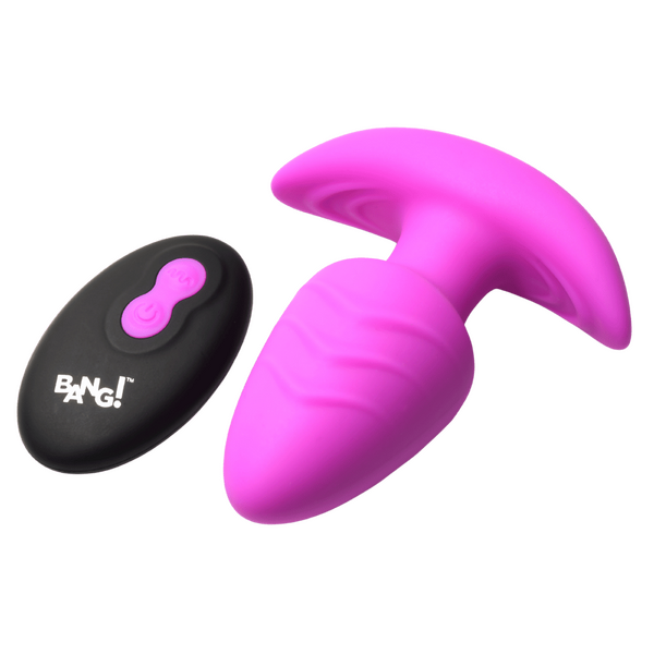 Rotating & Vibrating Silicone Butt Plug w/ Remote Xr Brands