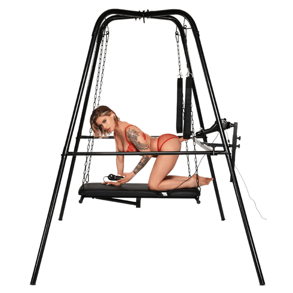 Throne Deluxe Adjustable Sling with Sex Machine Xr Brands