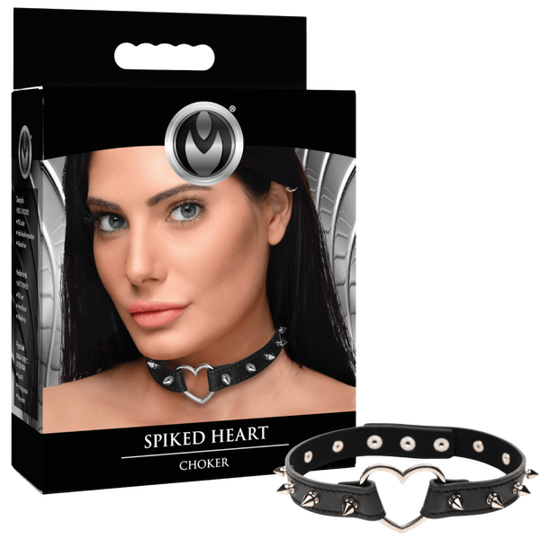 Spiked Heart Choker Xr Brands