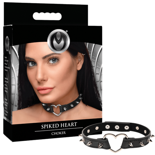 Spiked Heart Choker Xr Brands